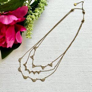 Stella & Dot Gold Layered Necklace